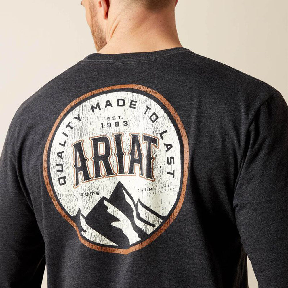 Ariat Circle A LS in Charcoal Heather
