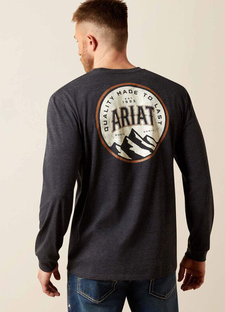 Ariat Circle A LS in Charcoal Heather