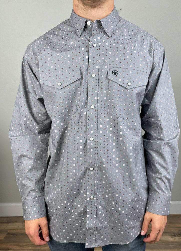 Fred Snap LS in Grey by Ariat