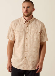 Printed Ventek Outbound SS in Crème Brulee Cream by Ariat