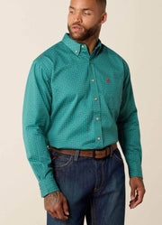 FR Aaron LS Work Shirt in Teal by Ariat