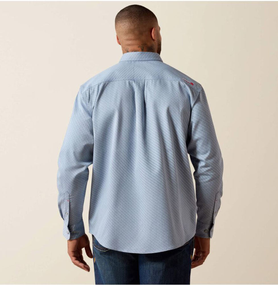 FR Mantle LS Work Shirt in Dusty Blue by Ariat