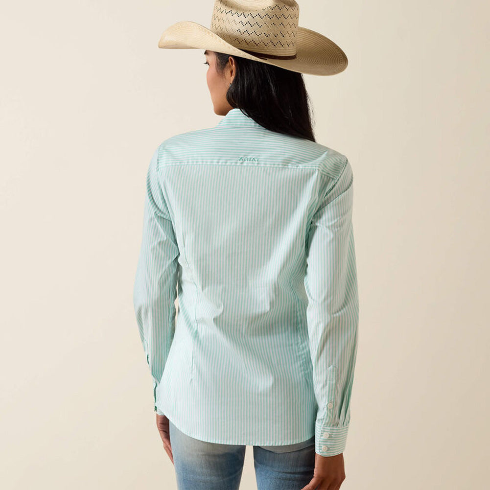 Kirby LS Shirt in Holiday Stripe by Ariat