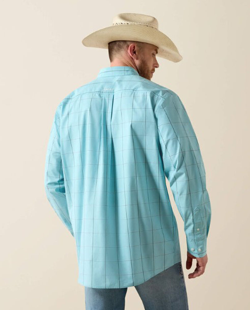 Pro Platt LS in Blue Elixir Plaid by Ariat