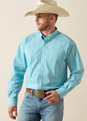 Pro Platt LS in Blue Elixir Plaid by Ariat