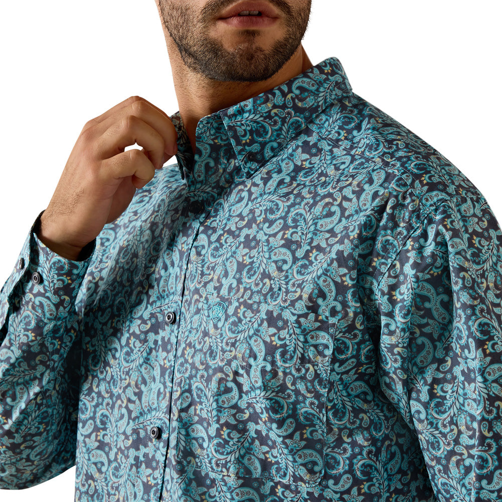 Casual Series Paisley LS in Blue Elixir by Ariat