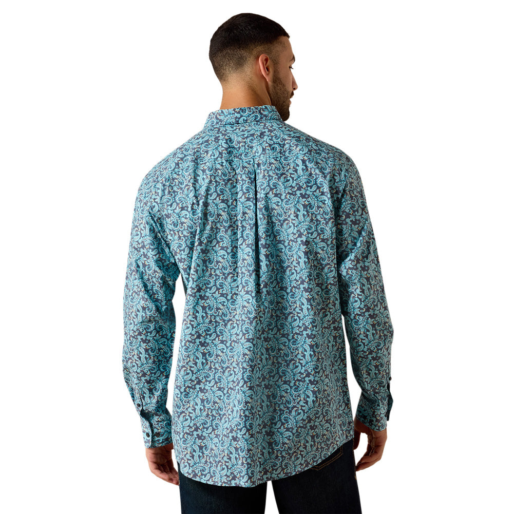 Casual Series Paisley LS in Blue Elixir by Ariat