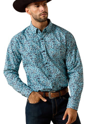 Casual Series Paisley LS in Blue Elixir by Ariat