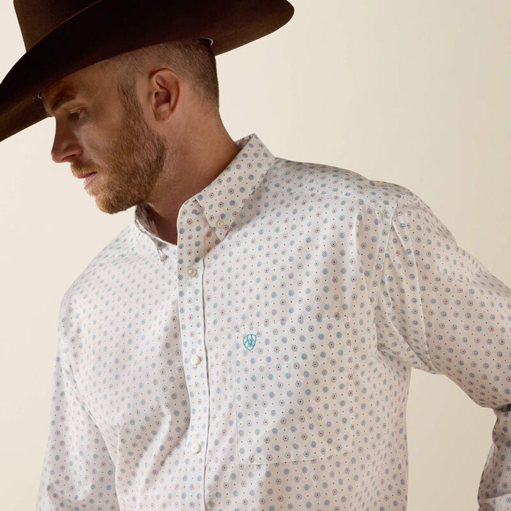 Casual Southwest Geo LS in White by Ariat