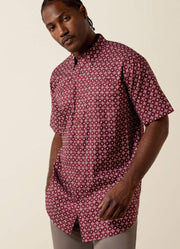 Printed 360 Airflow SS in Maroon Banner by Ariat