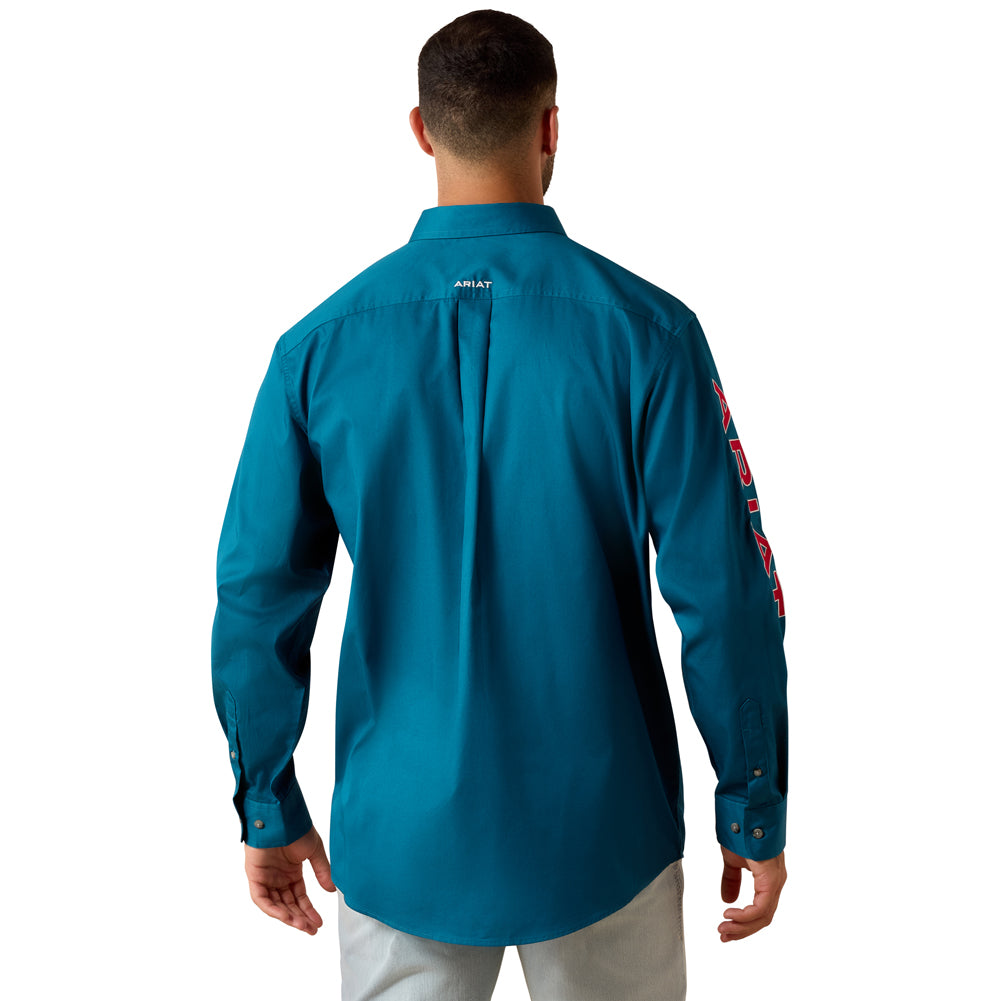 Team Logo Lighweight Twill Classic Fit in Corsair/Red by Ariat