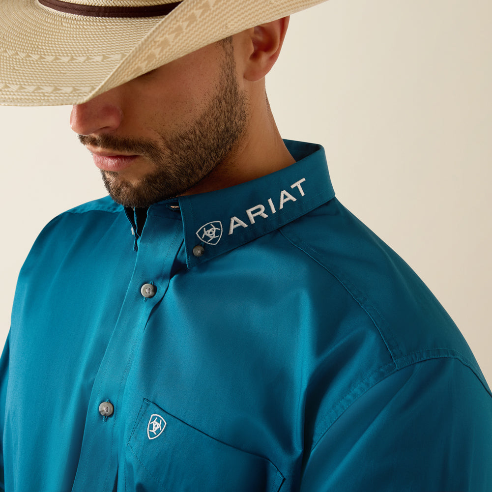 Team Logo Lighweight Twill Classic Fit in Corsair/Red by Ariat