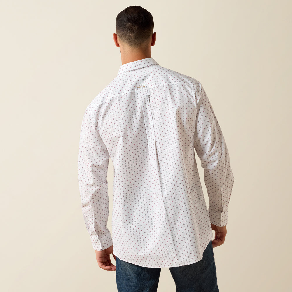 Casual Medallion Print Team Wake in White/Khaki by Ariat