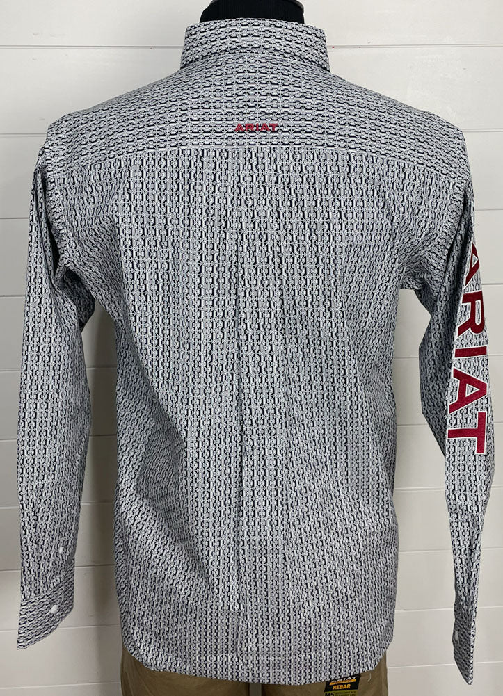 Casual Geo Print Team LS in Black/Red by Ariat