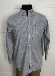 Casual Geo Print Team LS in Black/Red by Ariat