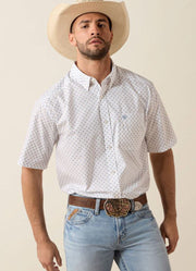 Tenzin SS in White Medallion Print by Ariat