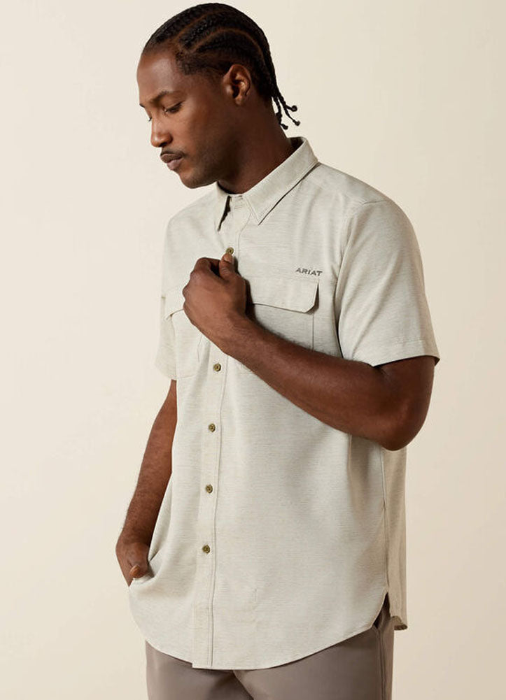 Ventek Outbound Fitted SS in Burnt Olive by Ariat