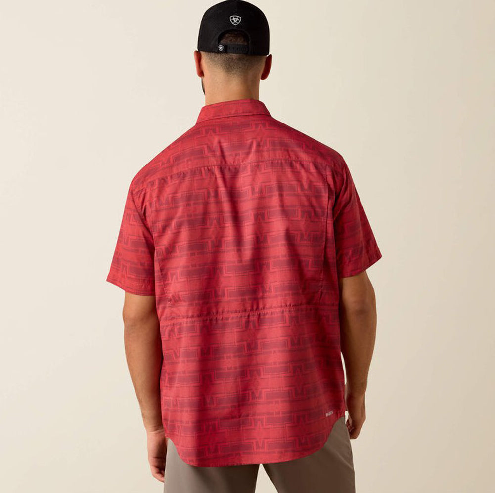 Printed VenTek Outbound SS in Rhubarb Red by Ariat