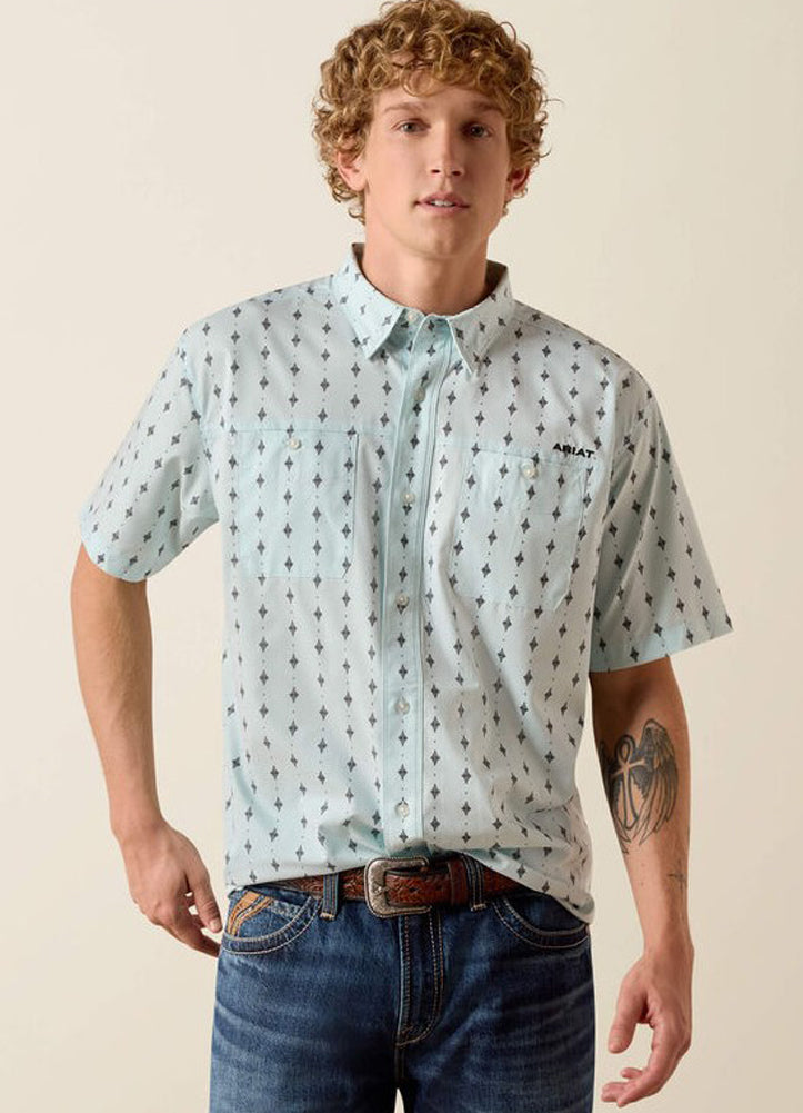 Printed 360 Airflow SS in Blue Glow by Ariat