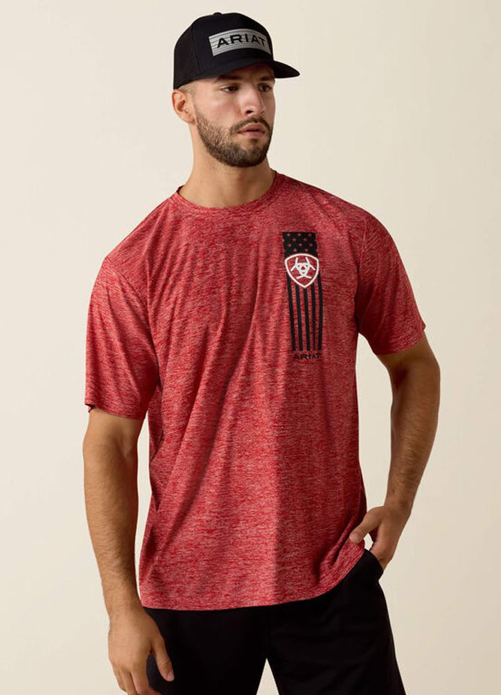 Patriot Stripe SS in Haut Red by Ariat