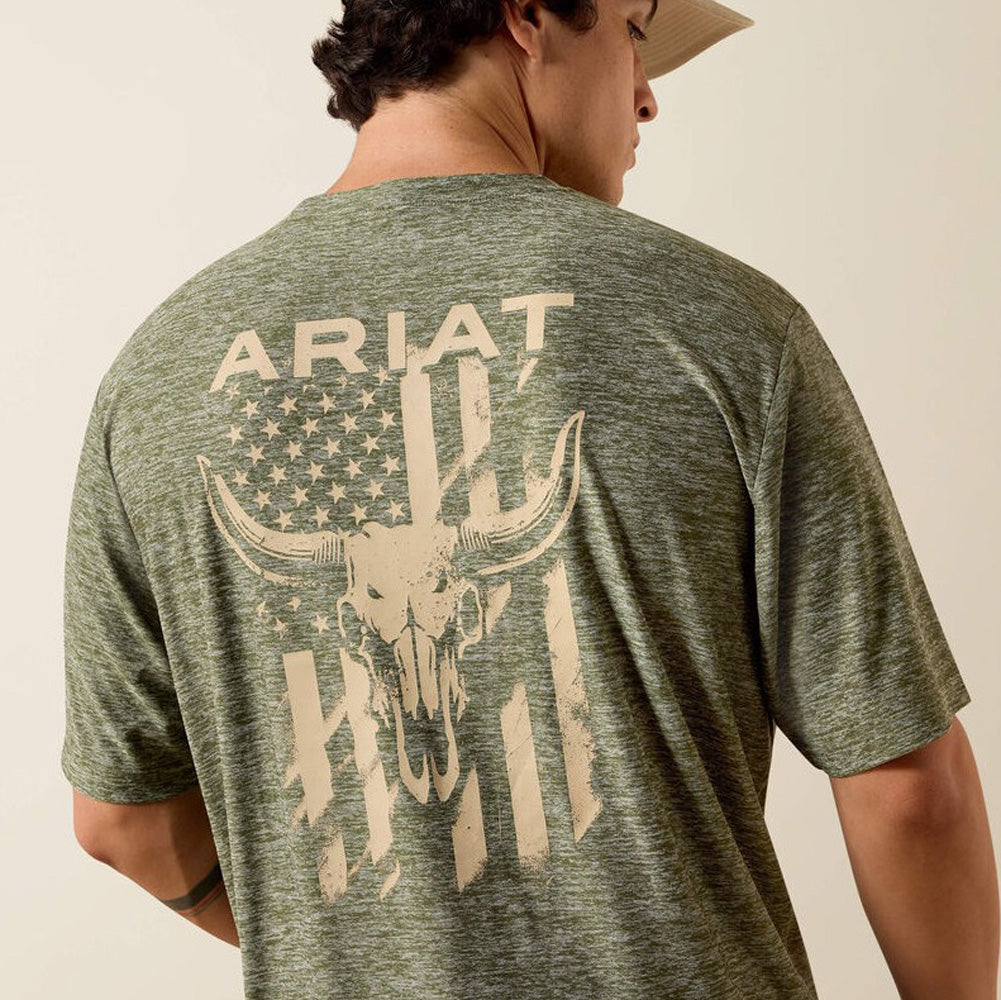 Longskull Freedom SS in Dark Olive by Ariat
