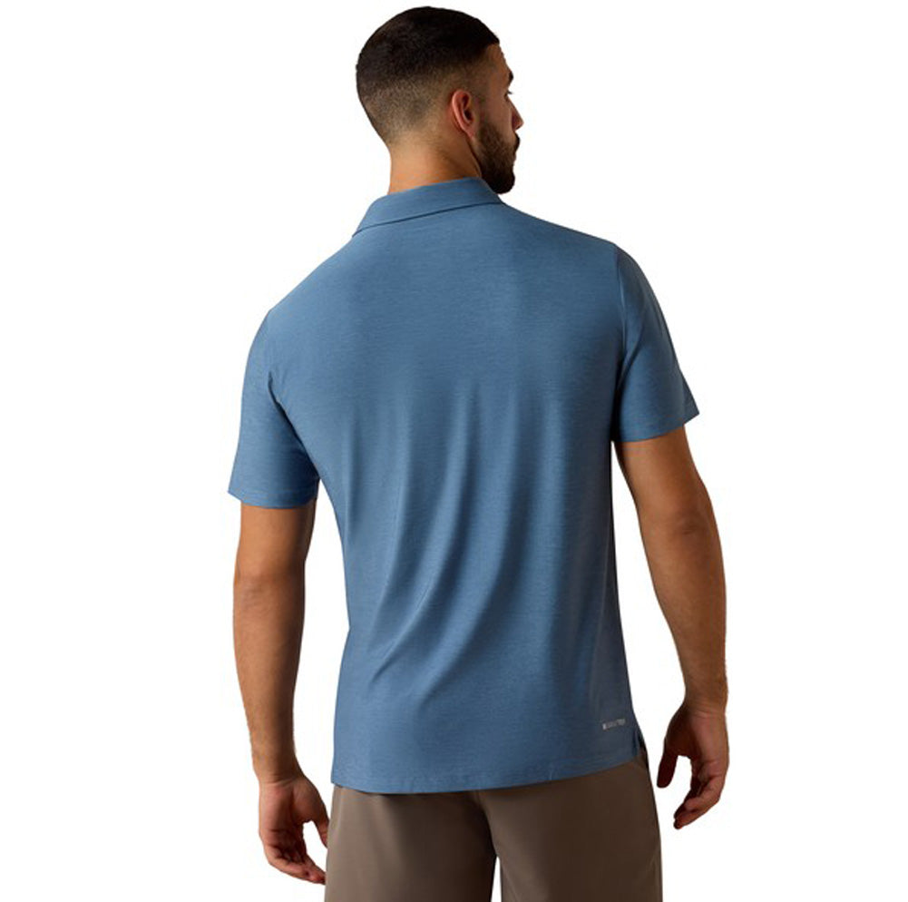 Charger 2.0 Fitted SS Polo in Captain's Blue by Ariat