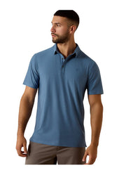 Charger 2.0 Fitted SS Polo in Captain's Blue by Ariat