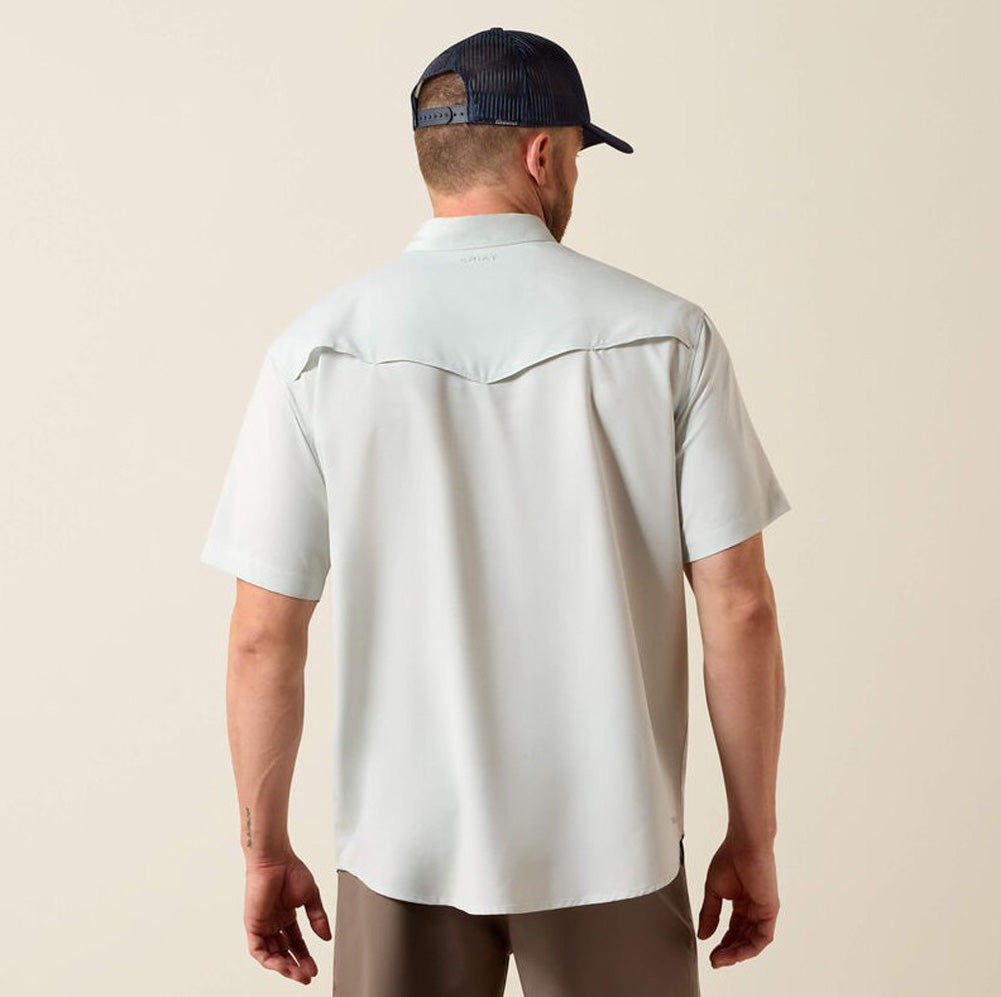 Western VenTek SS Snap Shirt in Aqua Heather by Ariat