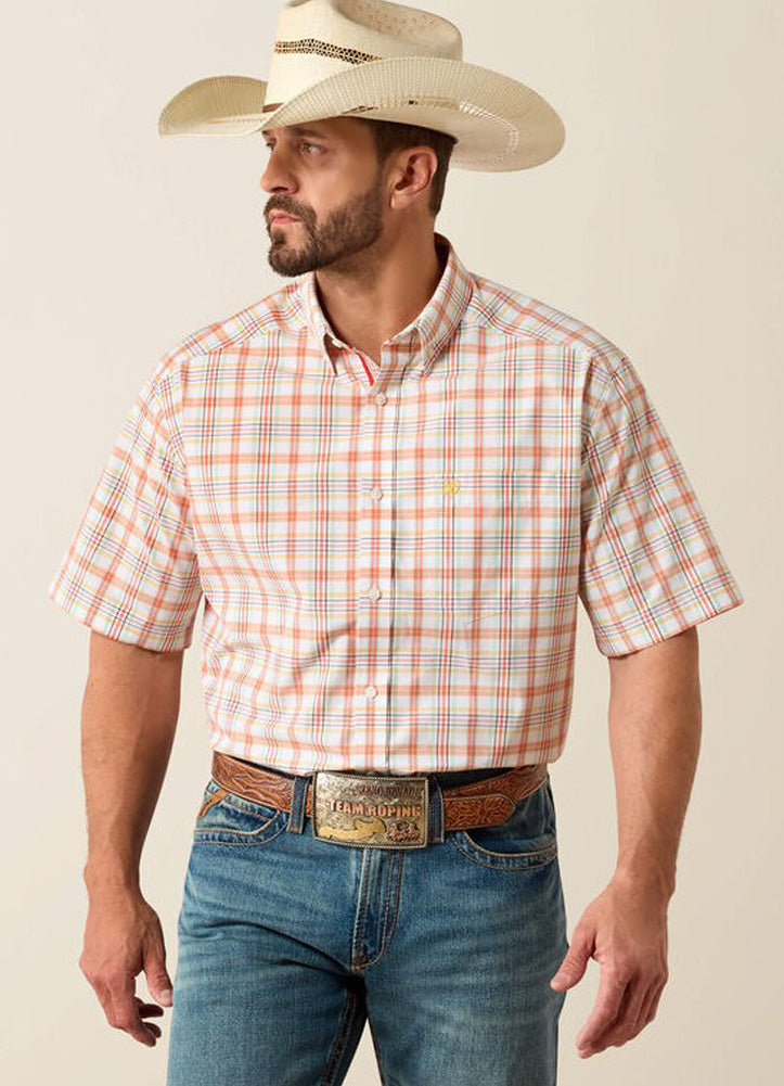 Pro Nico LS in White Multi Plaid by Ariat
