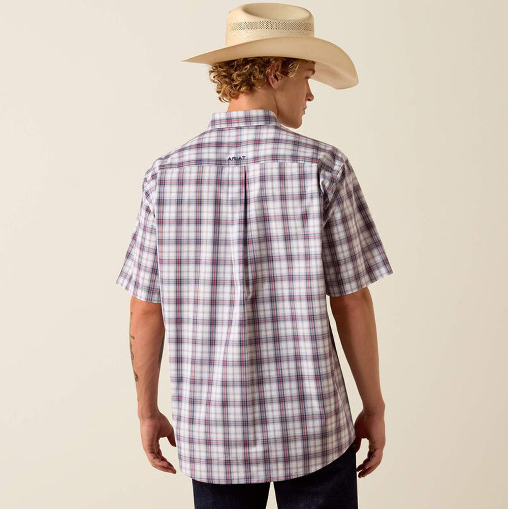 Pro Brodie SS in White Multi Plaid by Ariat