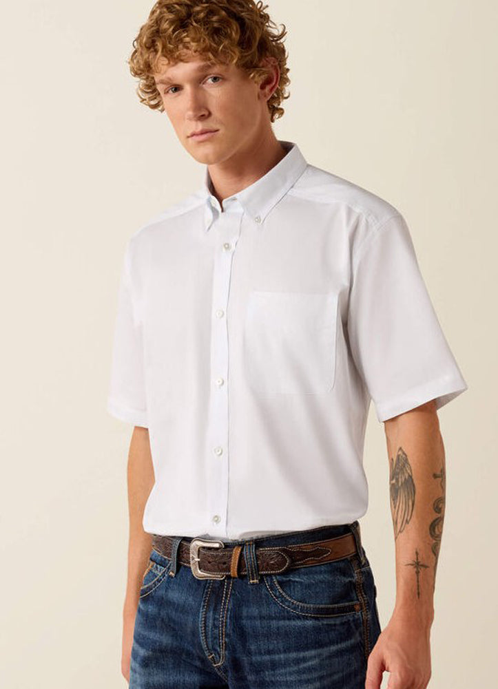 Lightweight Twill SS in White by Ariat
