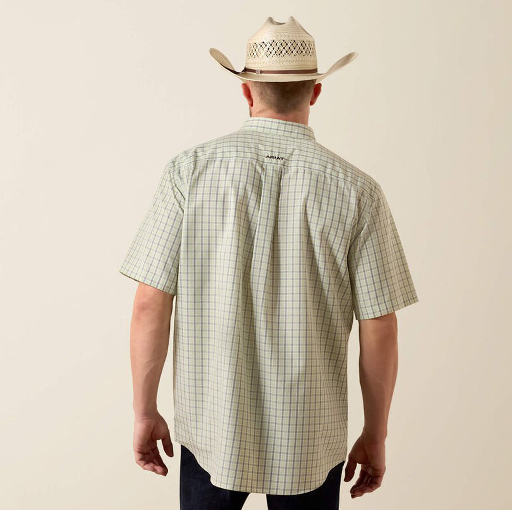 Wrinkle Free Will SS in Laurel Green Plaid by Ariat