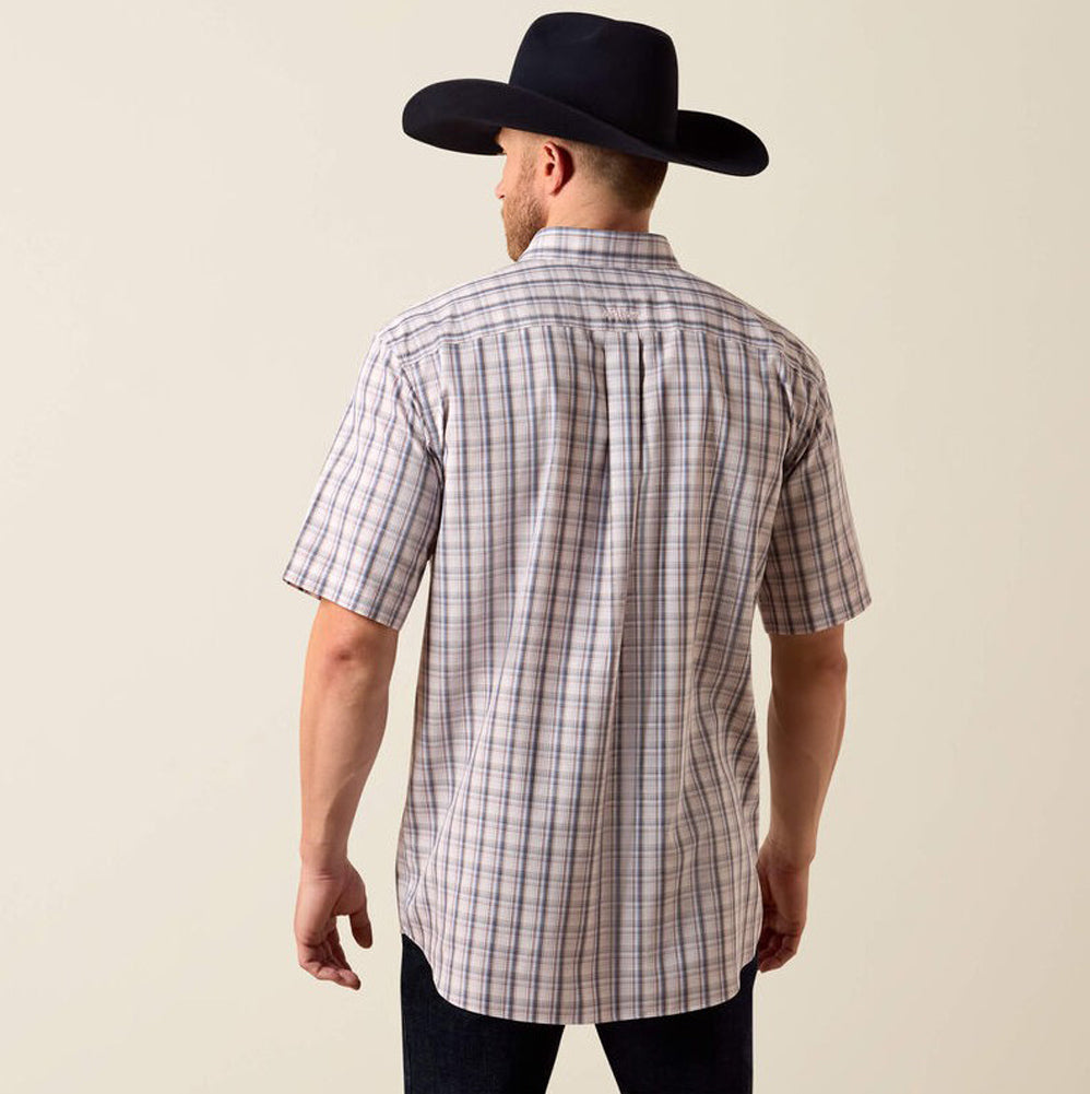 Wrinkle Free Wolcott SS in White Multi Barely Pink by Ariat