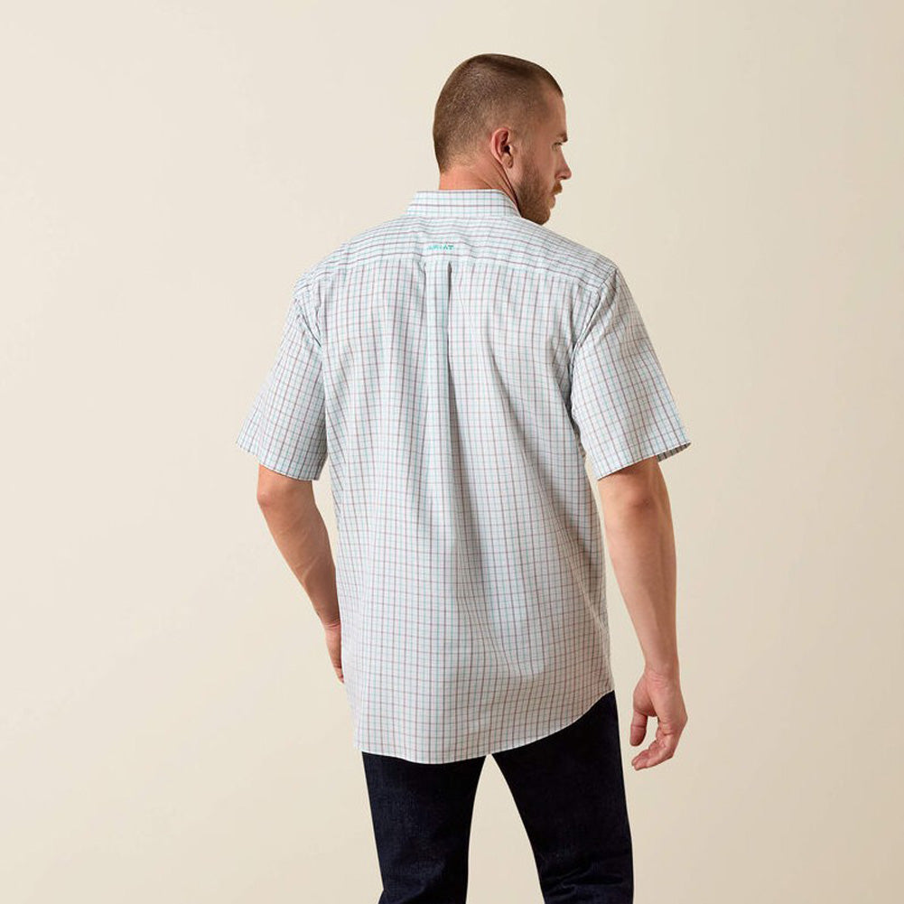 Wrinkle Free Winchester SS in White Multi Plaid by Ariat