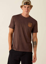 Striped Patriotic Badge SS in Brown Heather by Ariat