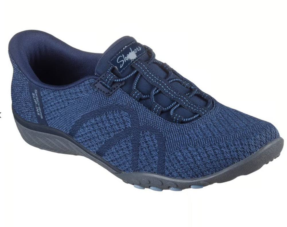 Breathe Easy Knitty Waves in Navy by Skechers