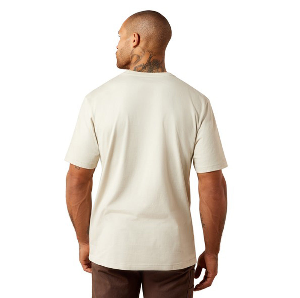 Rebar Cotton Strong Standard Pocket SS in Pelican by Ariat