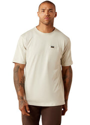 Rebar Cotton Strong Standard Pocket SS in Pelican by Ariat
