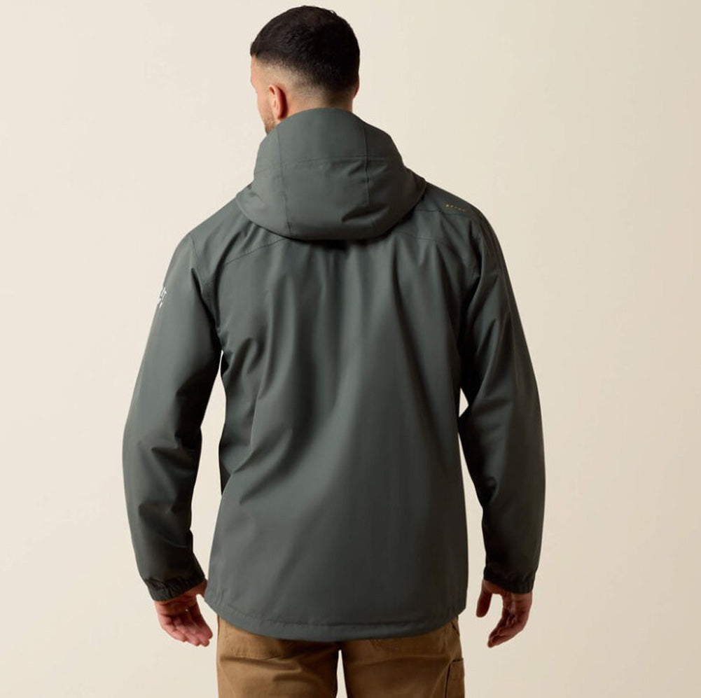 Rebar Stormshell Lightweight H2O Jacket in Steel Green by Ariat