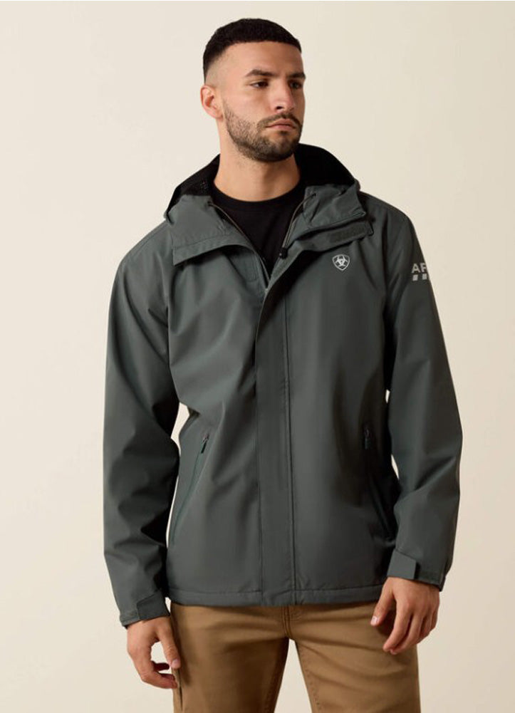 Rebar Stormshell Lightweight H2O Jacket in Steel Green by Ariat