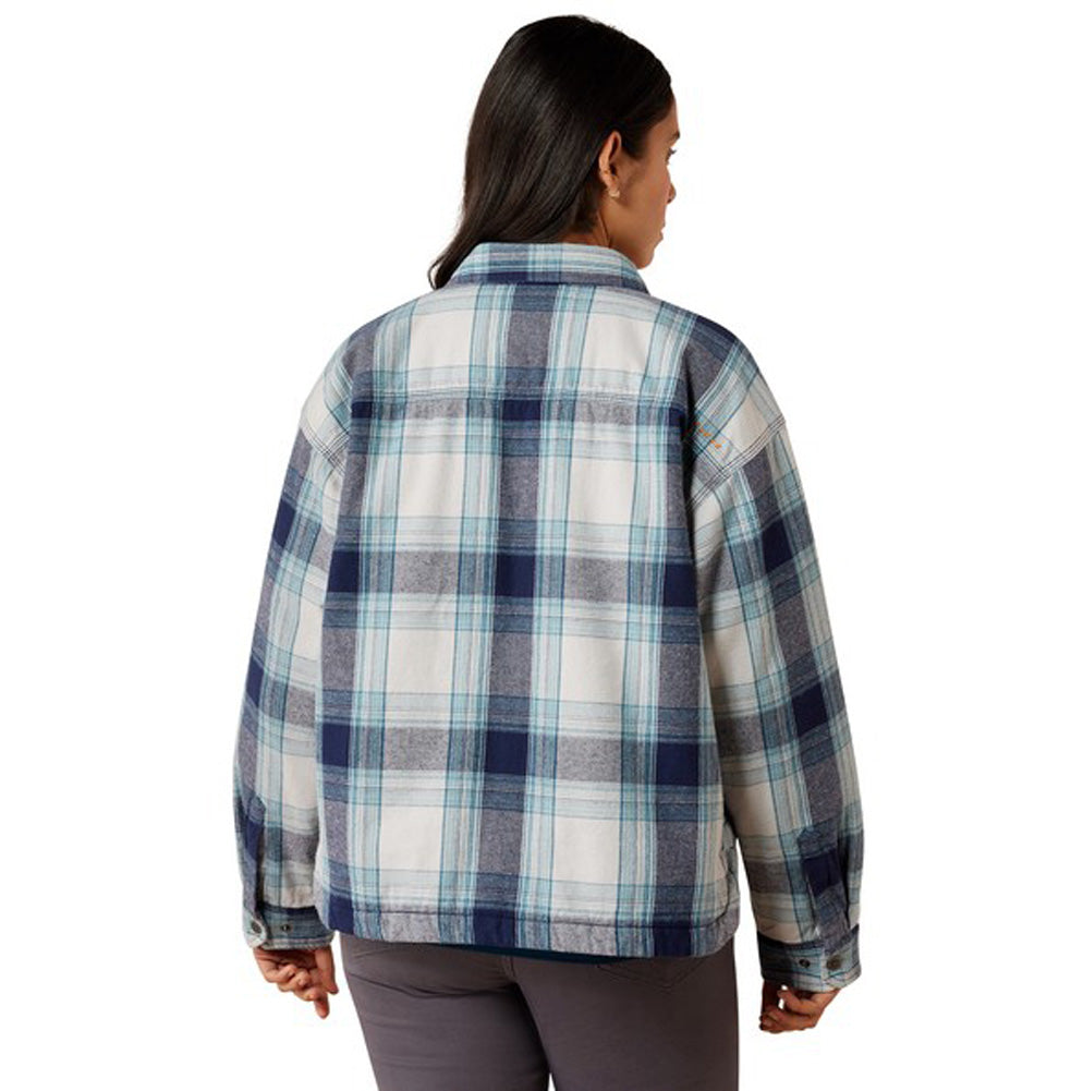 Rebar Flannel Insulated Jacket in Silver/Grey by Ariat