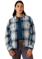 Rebar Flannel Insulated Jacket in Silver/Grey by Ariat