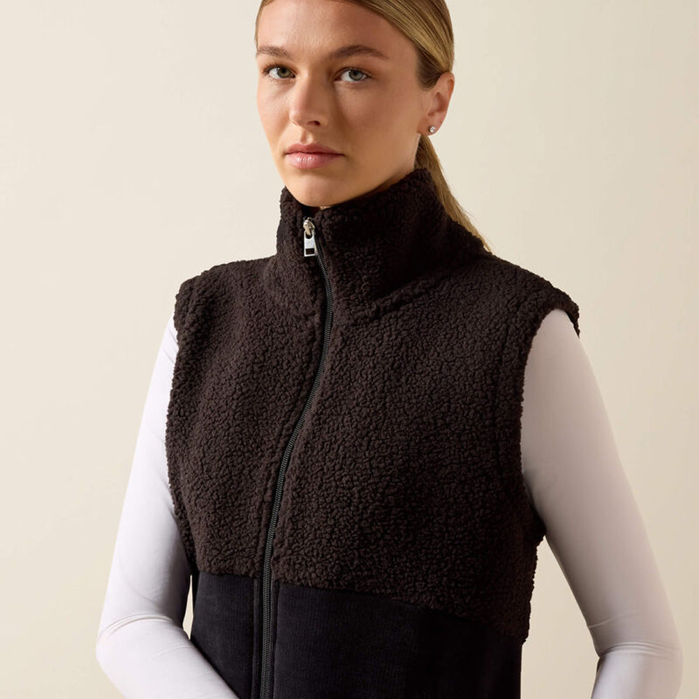 Women Laviolette Full ZP Vst Blk by Ariat