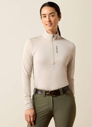 Luna Veil 1/2 Zip Baselayer Chateau Grey by Ariat
