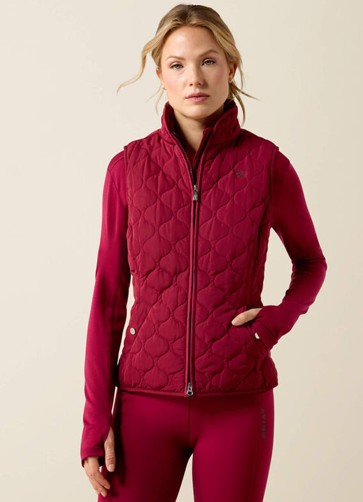 Ashley 2.0 Insulated Vest in Beet Red by Ariat International