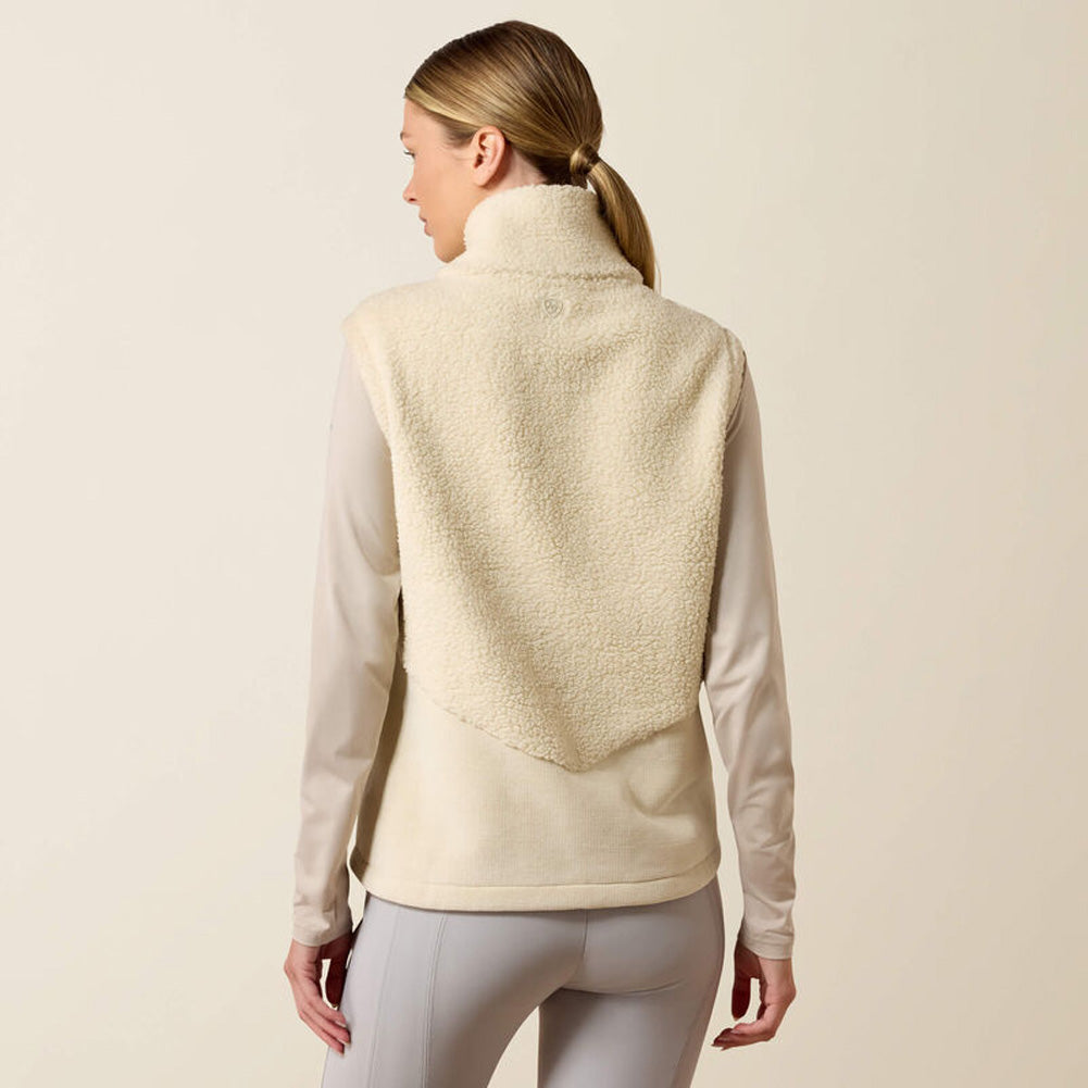 Women Laviolette Full Zip Vest Almond Milk by Ariat