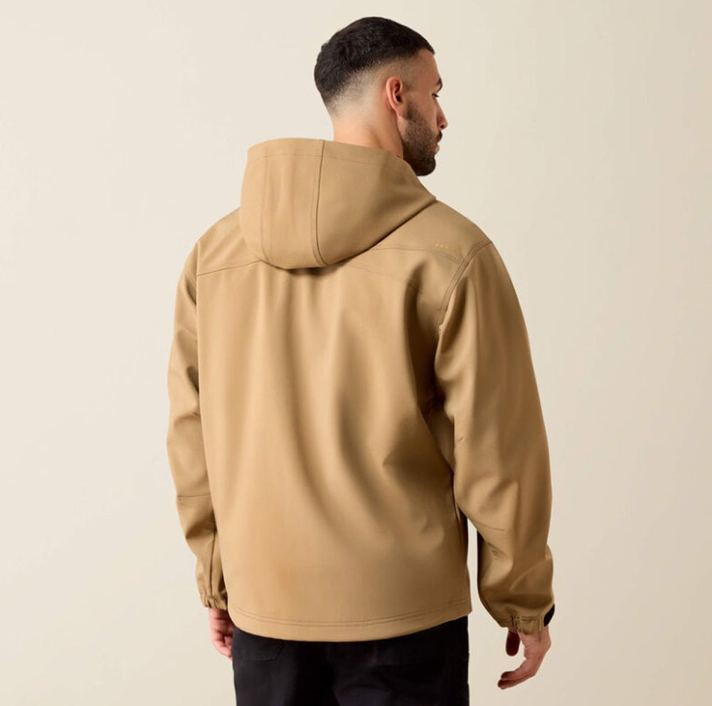 Rebar DuraStretch Utility Softshell Hoodie in Field Khaki by Ariat