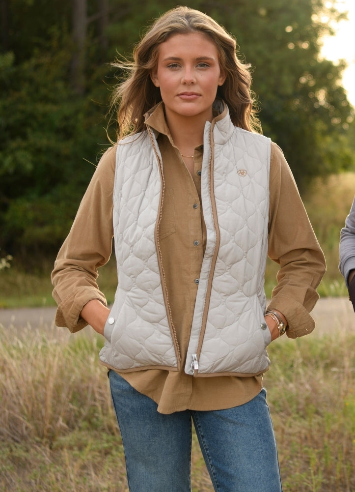 Ashley 2.0 Insulated Vest in Chateau Grey by Ariat International