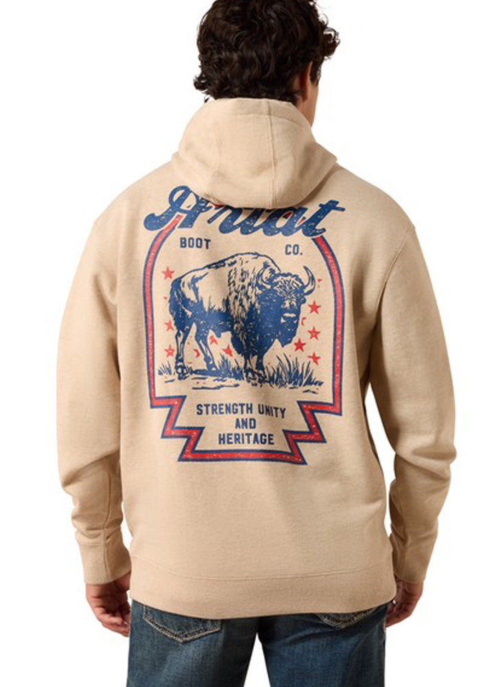 Ariat Bison Archer Hoodie in Oatmeal by Ariat