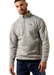 Caldwell 1/4 Zip Sweatshirt in Nulla Heather by Ariat